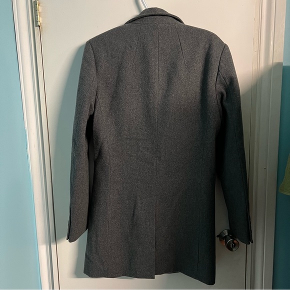 Grey Wool Overcoat - Picture 4 of 5